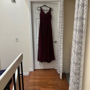 Elegant Burgundy Gown